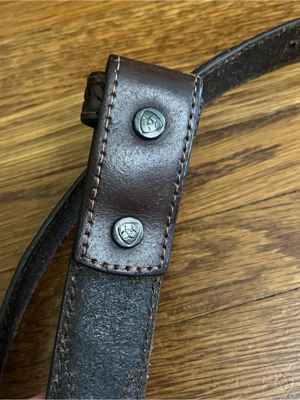 Ariat leather belt 30 cowhide western rodeo brown classic